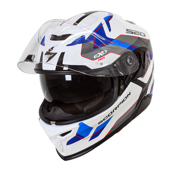 Casque moto SCORPION EXO-520 AIR FASTA Blanc Caméléon