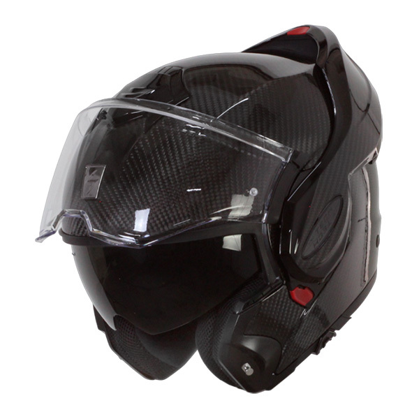 Casque Exo-Tech Evo Carbon Solid Scorpion moto : , casque  modulable de moto