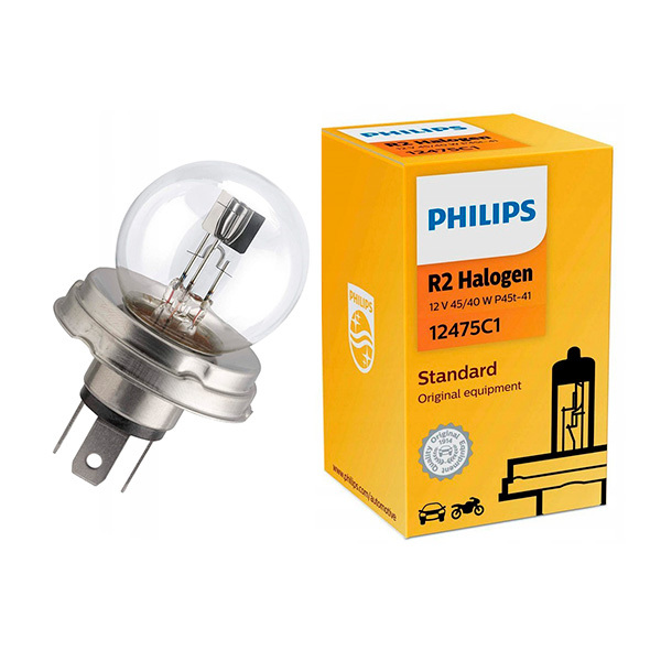 Ampoule Halogène Philips R2 Spot Européen 45 / 40W - EuroBikes