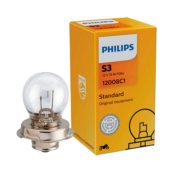 Ampoule Philips S3 Vision Moto P26S - EuroBikes