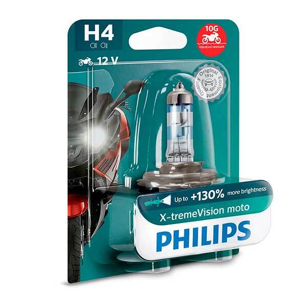 Ampoule Halogène Philips H4 X-tremeVision Moto - EuroBikes
