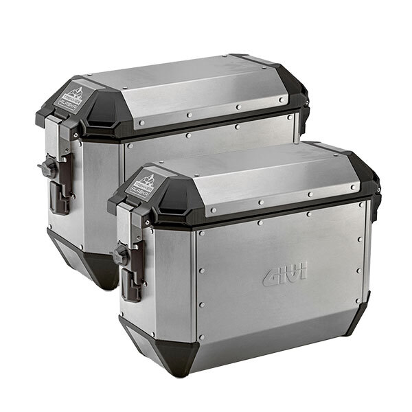  Couple de valises latérales Moto A-PRO Aluminium 2x30L Argent